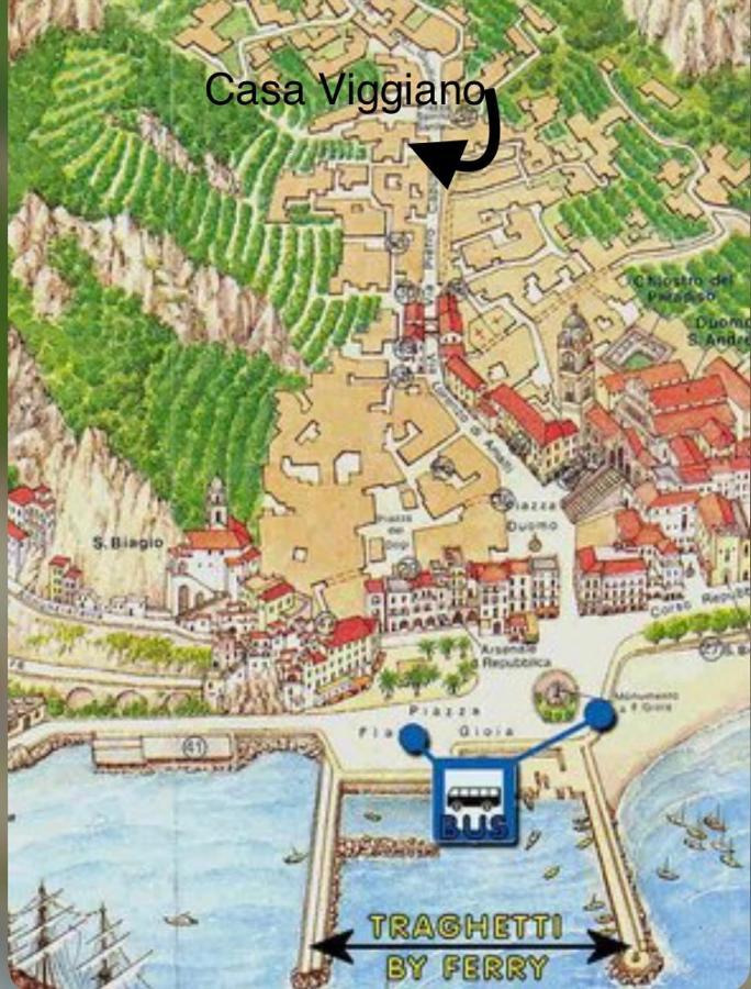 Appartamento Casa Viggiano Amalfi Esterno foto